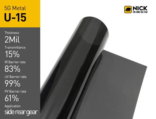 Arlliw ffilm metelaidd NICK Window